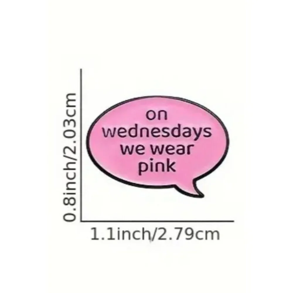 Mean‎ Girls Enamel Pin Brooch Cartoon Pink 